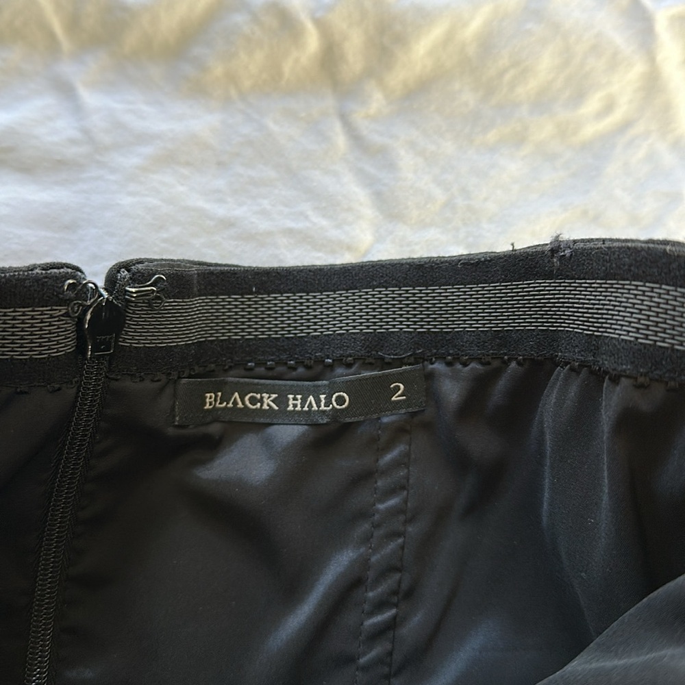 Black Halo Pencil With Ruffle Strapless Dress, 2 - Picture 13 of 15